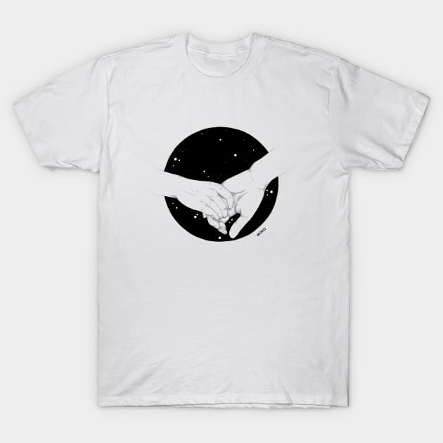 hand in hand T-Shirt by MOKO